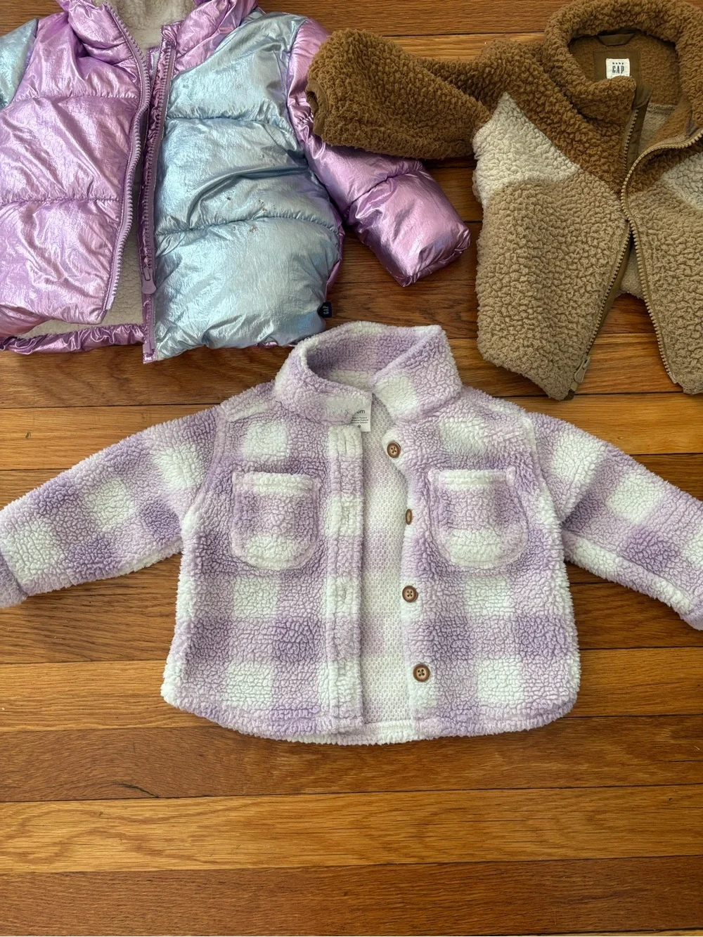 GAP Bundle Jackets Winter Puffer Fleece Teddy